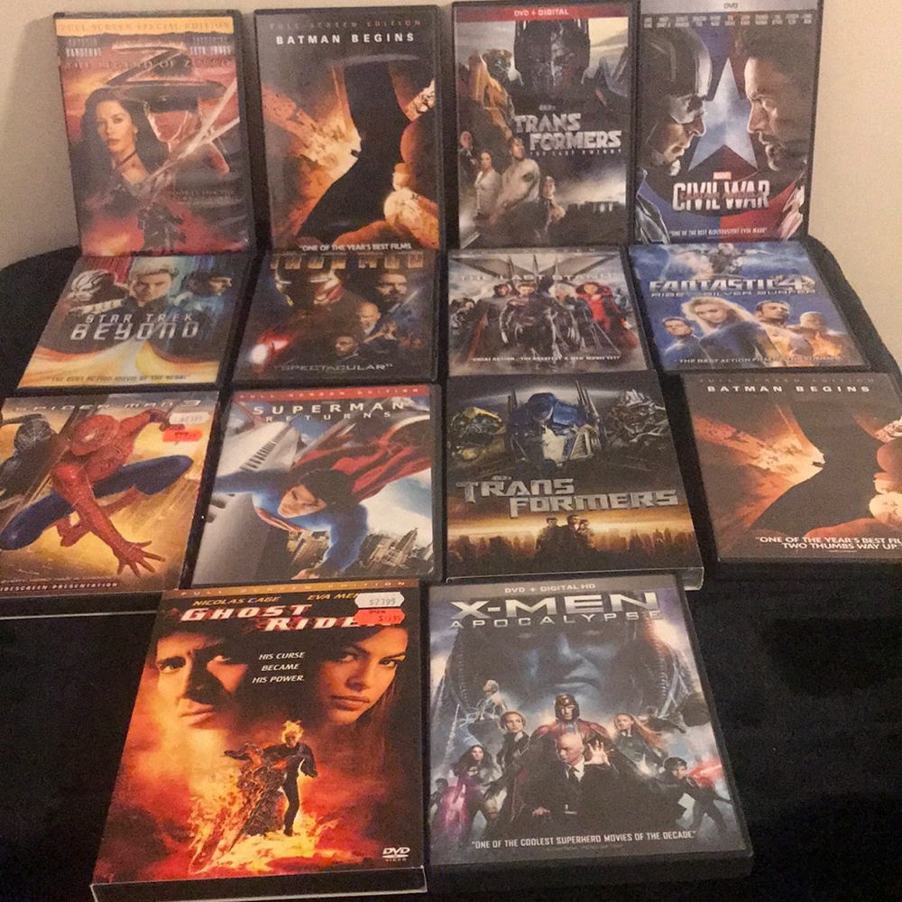 Super Hero/Marvel/Action Movies~DVD Lot~14 Titles